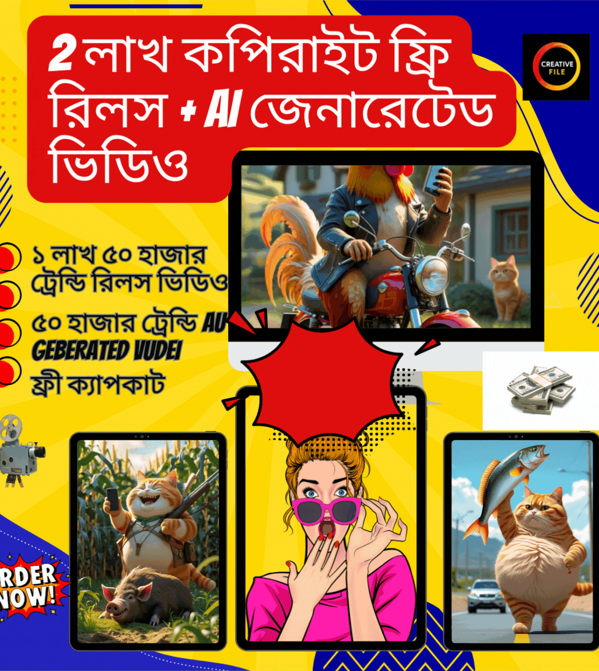 ২ লাখ কপিরাইট ফ্রি ভিডিও – প্রিমিয়াম কোয়ালিটি + ক্যাপকাট ফ্রি